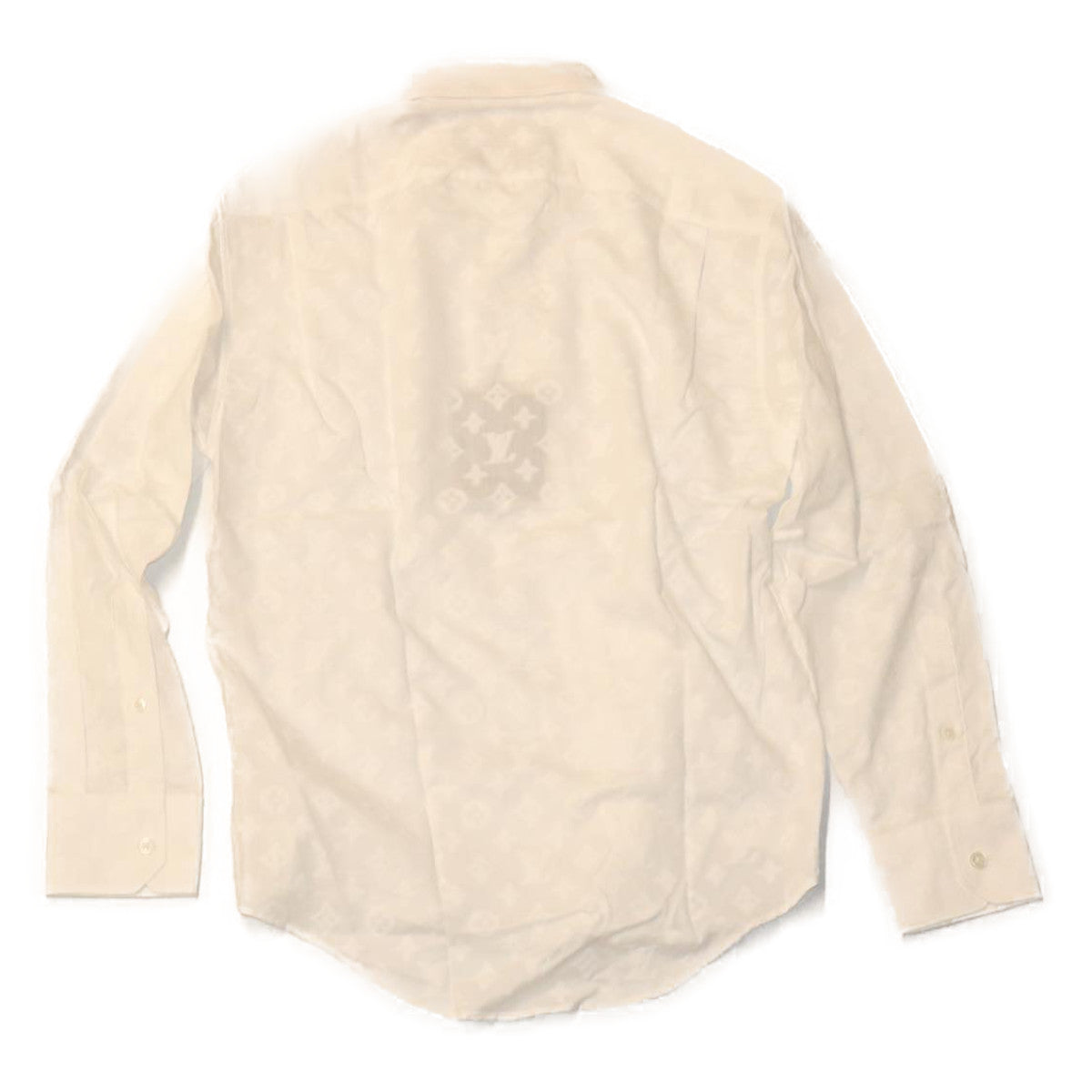 LOUIS VUITTON Shirt XS Cotton Lyocell White HUE HFS80W LV Auth ak187A