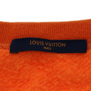 LOUIS VUITTON Monogram Jacquard Crew Neck Sweatshirt XS Orange RM192M Auth ak191-10