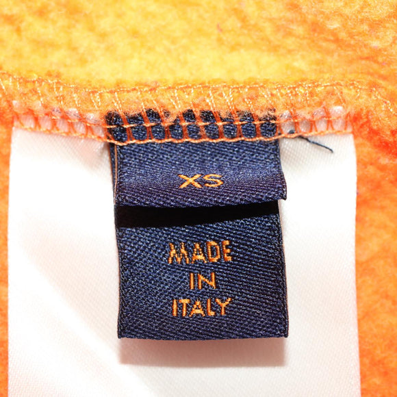 LOUIS VUITTON Monogram Jacquard Crew Neck Sweatshirt XS Orange RM192M Auth ak191