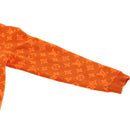 LOUIS VUITTON Monogram Jacquard Crew Neck Sweatshirt XS Orange RM192M Auth ak191-3