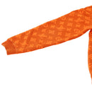 LOUIS VUITTON Monogram Jacquard Crew Neck Sweatshirt XS Orange RM192M Auth ak191-8