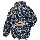LOUIS VUITTON Hoodie Galaxy Packable Logo Jacket 19SS Navy White LV Auth ak192-1