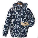 LOUIS VUITTON Hoodie Galaxy Packable Logo Jacket 19SS Navy White LV Auth ak192-13