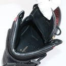 LOUIS VUITTON High Top Sneakers Exotic Leather 5.5 Black Red LV Auth ak201-10