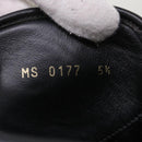 LOUIS VUITTON High Top Sneakers Exotic Leather 5.5 Black Red LV Auth ak201-11