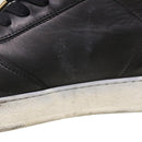 LOUIS VUITTON High Top Sneakers Exotic Leather 5.5 Black Red LV Auth ak201-4