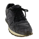 LOUIS VUITTON Sneakers Exotic Leather 6 Black LV Auth ak202-10