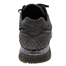 LOUIS VUITTON Sneakers Exotic Leather 6 Black LV Auth ak202-13