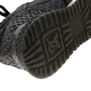 LOUIS VUITTON Sneakers Exotic Leather 6 Black LV Auth ak202-7