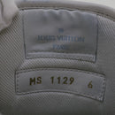LOUIS VUITTON Monogram Rivoli Line High Top Sneakers Leather 6 White Auth ak205-12