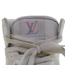 LOUIS VUITTON Monogram Rivoli Line High Top Sneakers Leather 6 White Auth ak205-21