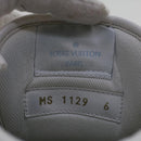 LOUIS VUITTON Monogram Rivoli Line High Top Sneakers Leather 6 White Auth ak205-22
