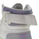 LOUIS VUITTON Monogram Rivoli Line High Top Sneakers Leather 6 White Auth ak205-8