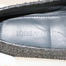 LOUIS VUITTON Driving Shoes Exotic Leather 7 Black Gray LV Auth ak212-16