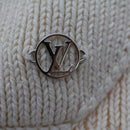 LOUIS VUITTON Knitted Sweater Jacket Cotton XS Beige RM181 GDJ HEN61W Auth ak213-15