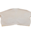 LOUIS VUITTON Knitted Sweater Jacket Cotton XS Beige RM181 GDJ HEN61W Auth ak213-7