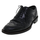 LOUIS VUITTON Wing Tip Medallio Shoes Leather 5.5 M Black MP3136 LV Auth ak214-3