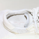 LOUIS VUITTON Monogram Runaway Line Sneakers Leather 6 White LV Auth ak215-20