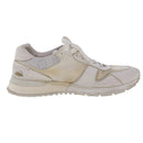 LOUIS VUITTON Monogram Runaway Line Sneakers Leather 6 White LV Auth ak215-5