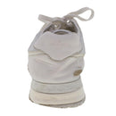 LOUIS VUITTON Monogram Runaway Line Sneakers Leather 6 White LV Auth ak215-6