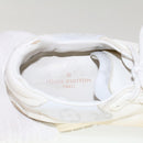LOUIS VUITTON Monogram Runaway Line Sneakers Leather 6 White LV Auth ak215-9