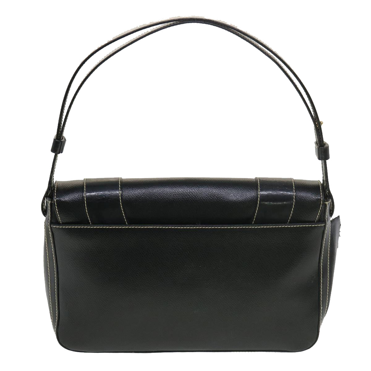 GIVENCHY Shoulder Bag Leather Black Auth am1875g - 0