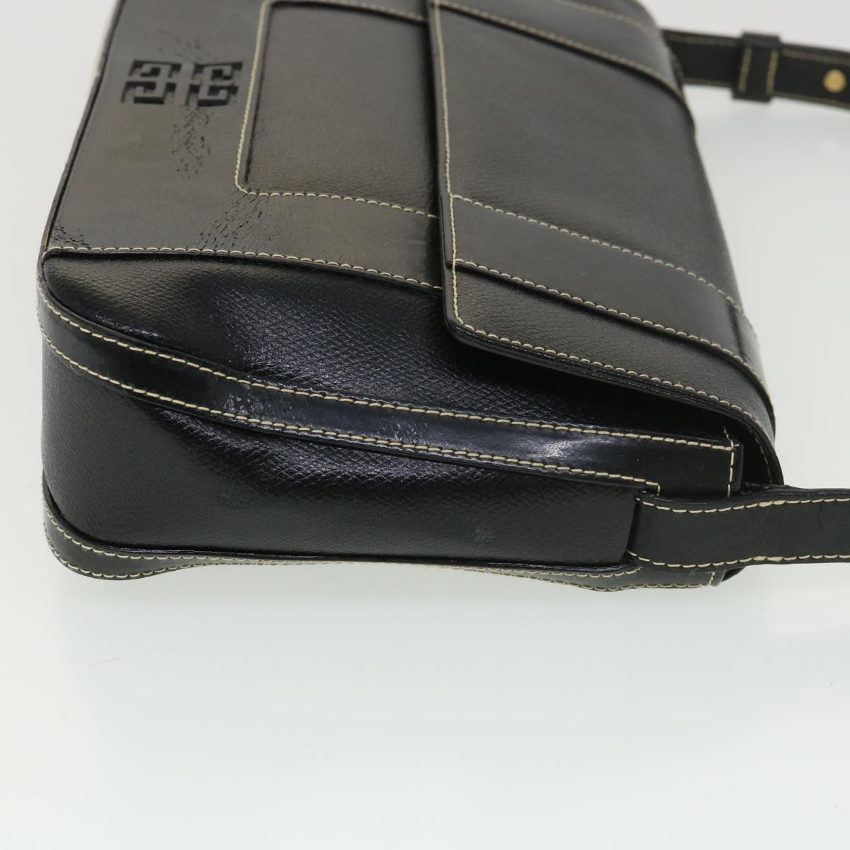 GIVENCHY Shoulder Bag Leather Black Auth am1875g
