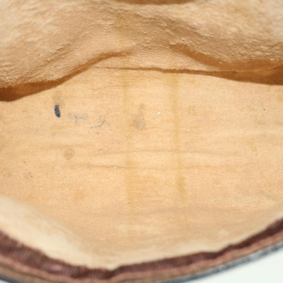 GUCCI GG Canvas Web Sherry Line Clutch Bag Beige Red Green Auth am3107