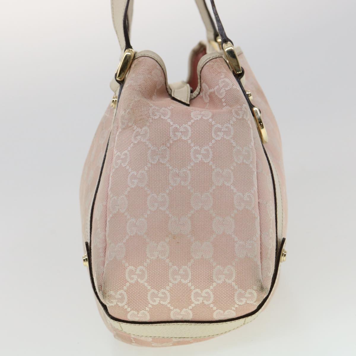 GUCCI GG Canvas Tote Bag Pink 1307363444 Auth am3171