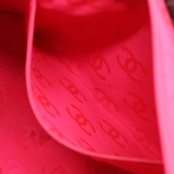 CHANEL Cambon Line Tote Bag Pink Gray CC Auth am3204