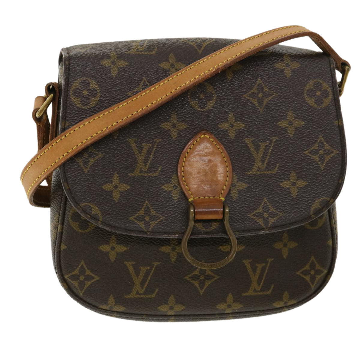 LOUIS VUITTON Monogram Saint Cloud MM Shoulder Bag M51243 LV Auth am3221