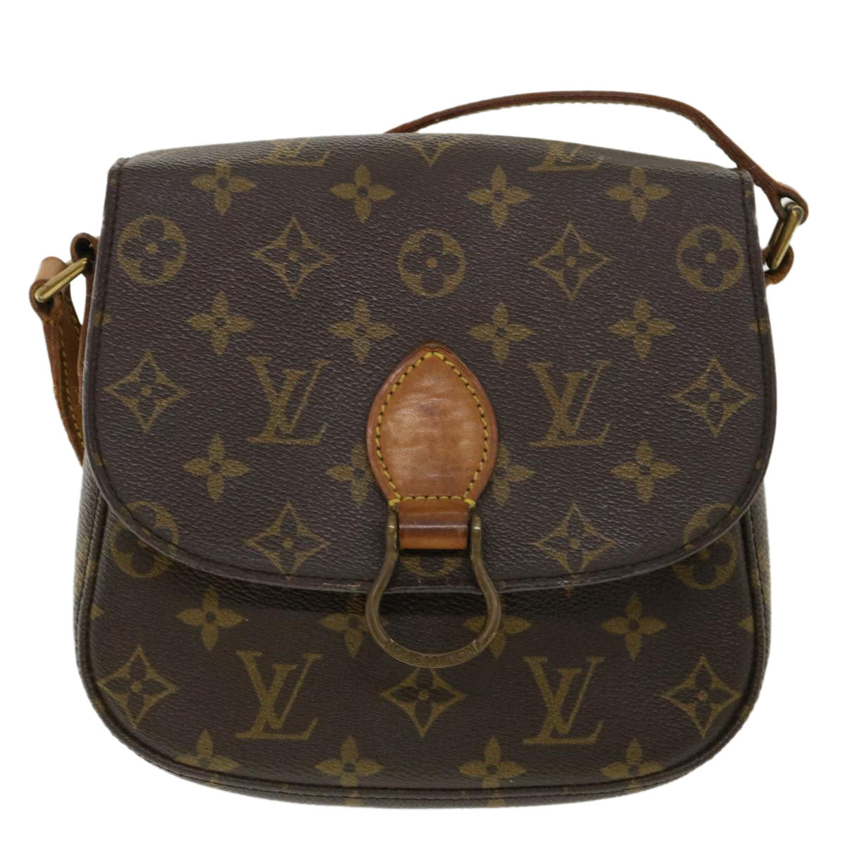 LOUIS VUITTON Monogram Saint Cloud MM Shoulder Bag M51243 LV Auth am3221