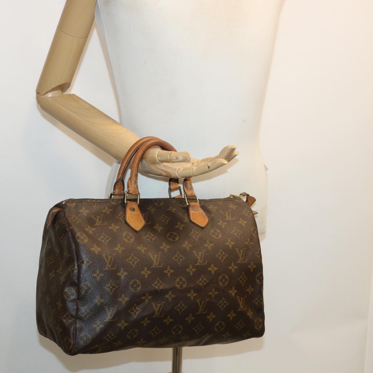 LOUIS VUITTON Monogram Speedy 30 Hand Bag M41526 LV Auth am3258