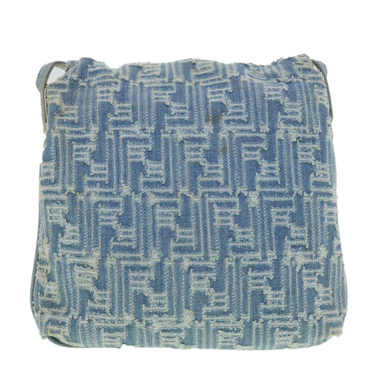 FENDI Zucca Canvas Mamma Baguette Shoulder Bag Blue Auth am3268A - 0
