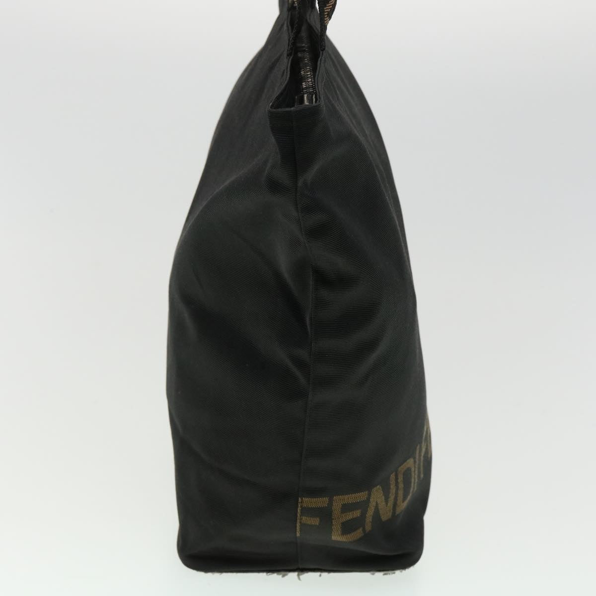 FENDI Hand Bag Brown Black Auth am3299