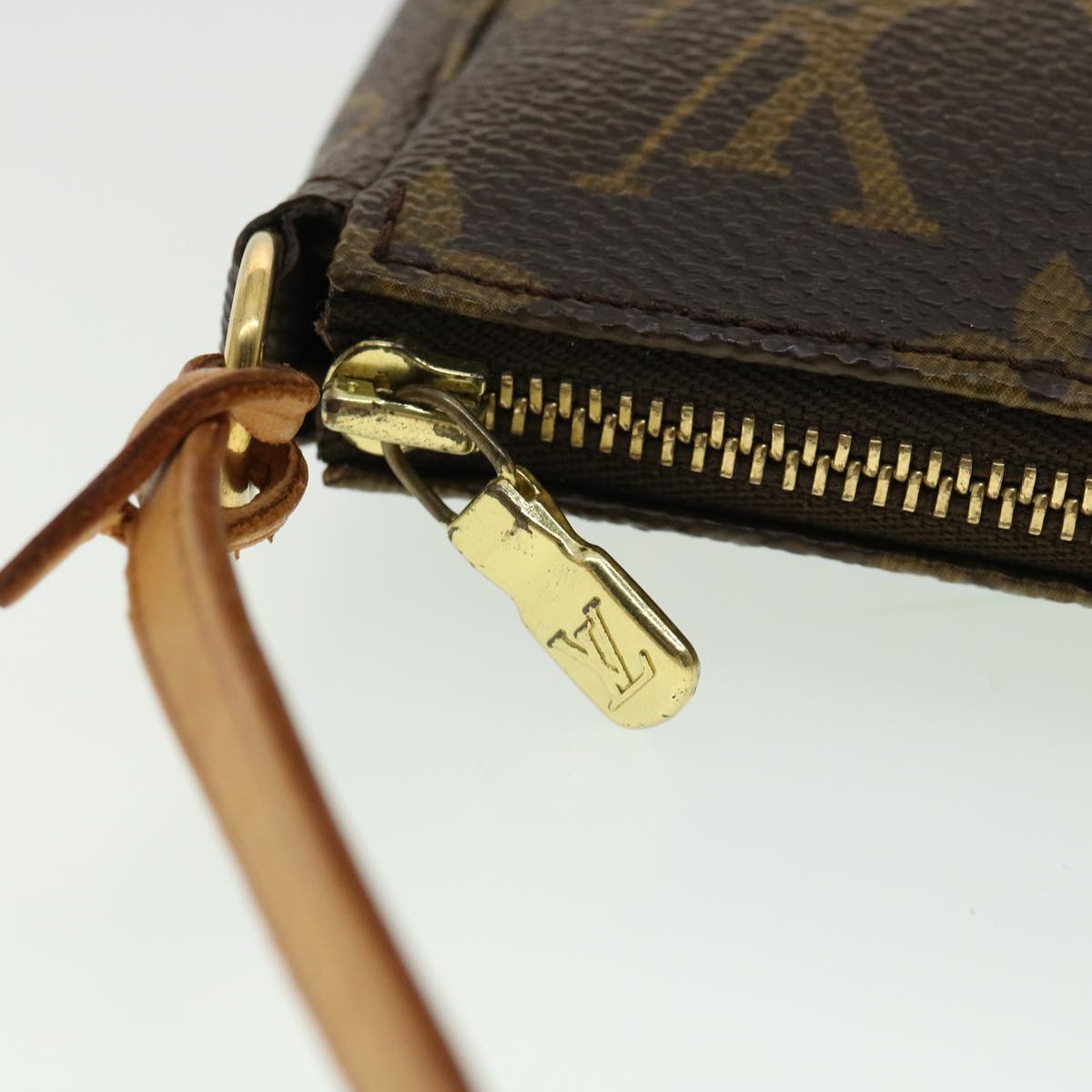 LOUIS VUITTON Monogram Pochette Accessoires Pouch M51980 LV Auth am3311