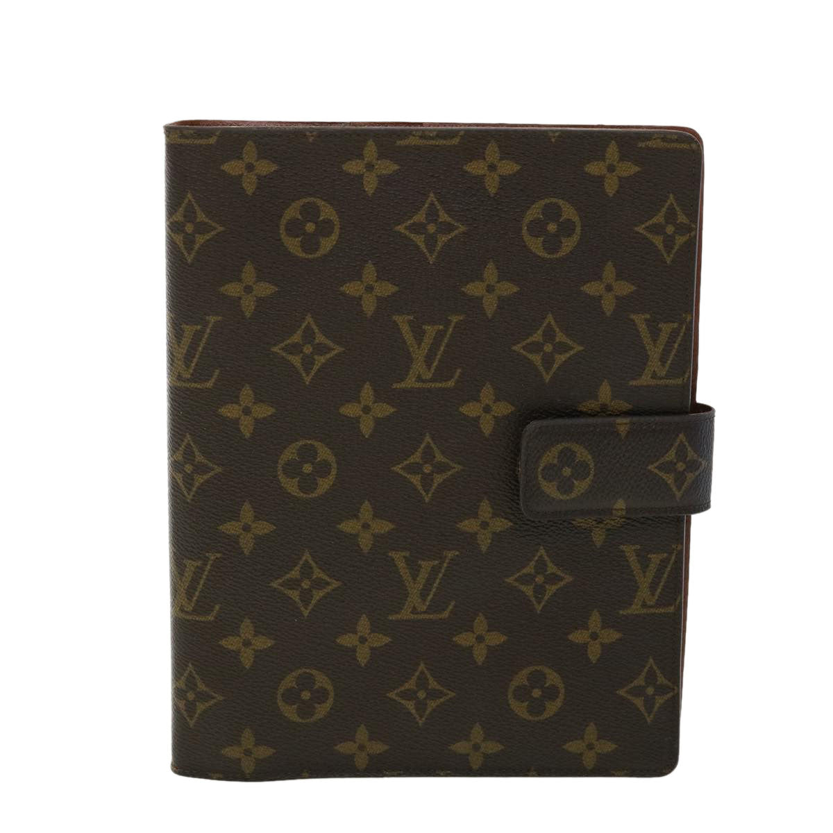 LOUIS VUITTON Monogram Agenda GM Day Planner Cover R20006 LV Auth am3317