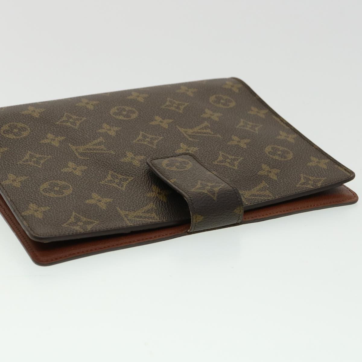 LOUIS VUITTON Monogram Agenda GM Day Planner Cover R20006 LV Auth am3317