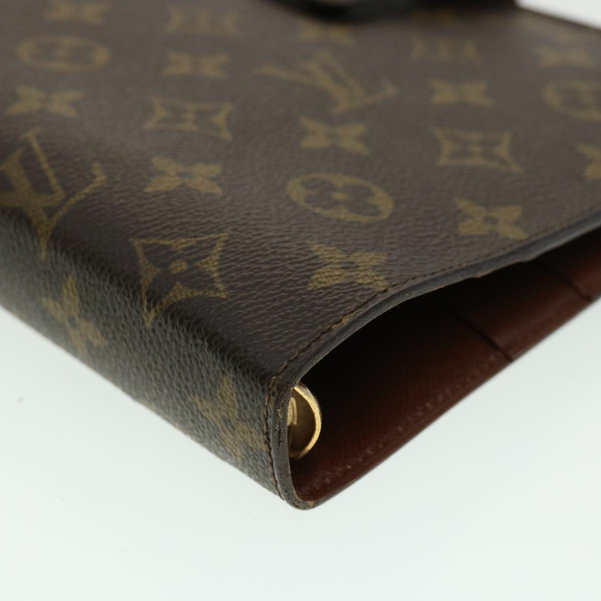 LOUIS VUITTON Monogram Agenda GM Day Planner Cover R20006 LV Auth am3317