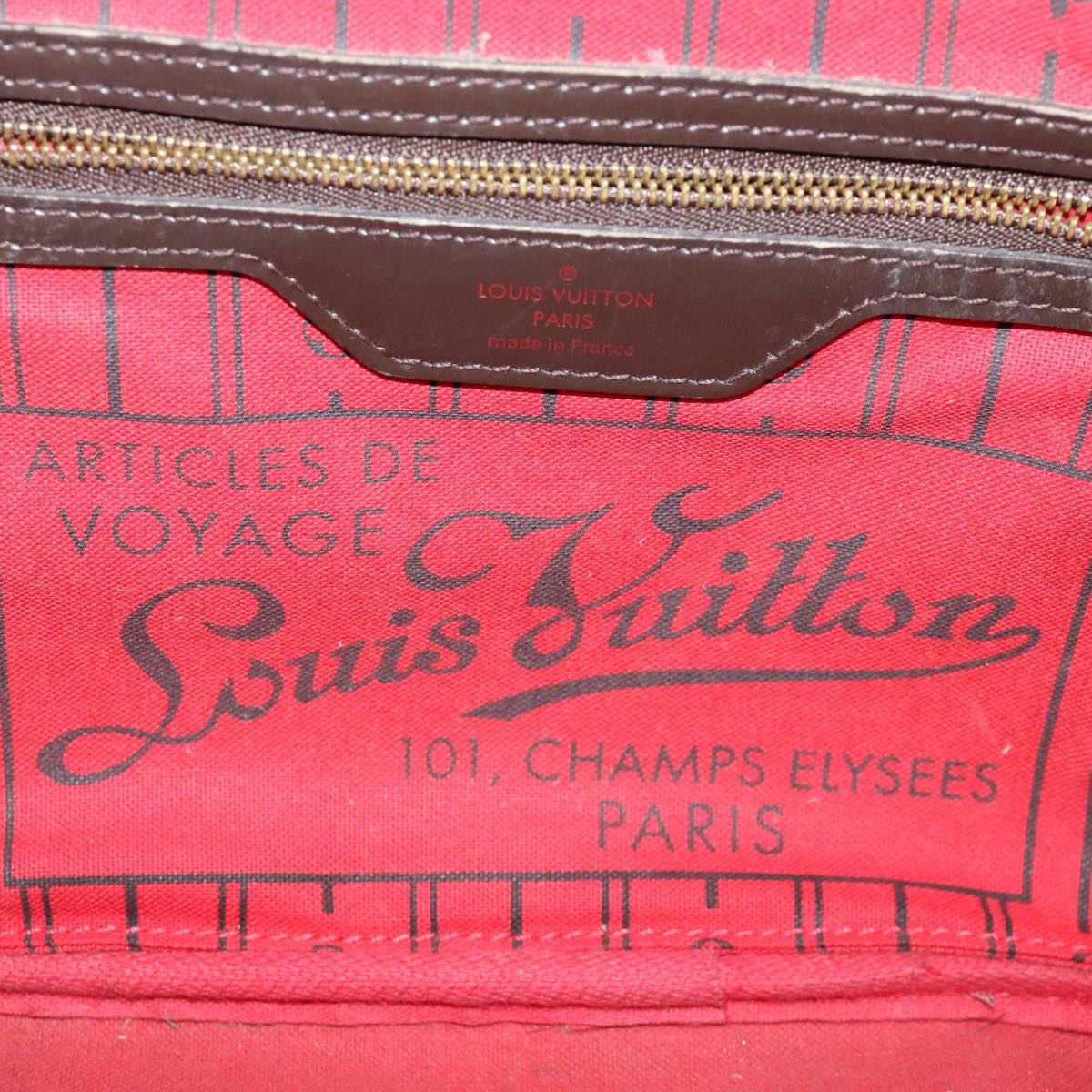 LOUIS VUITTON Damier Ebene Neverfull PM Tote Bag N51109 LV Auth am3318