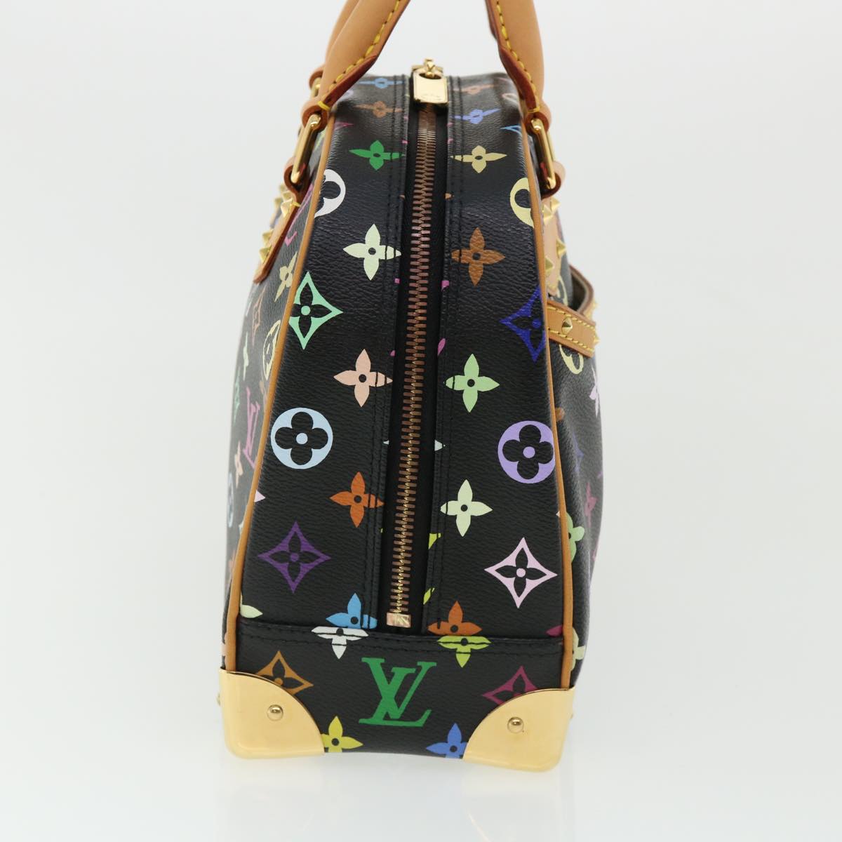 LOUIS VUITTON Monogram Multicolor Trouville Hand Bag Black LOUIS VUITTON Monogram Multicolor Trouville Hand Bag Black