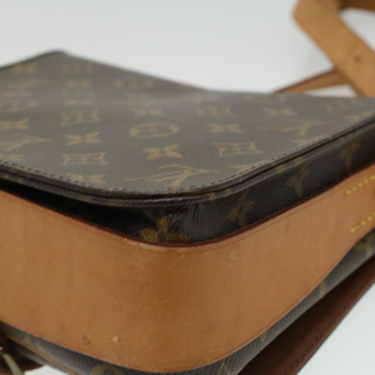 LOUIS VUITTON Monogram Cartouchiere MM Shoulder Bag M51253 LV Auth am3346