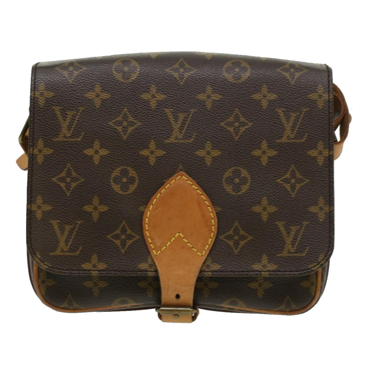 LOUIS VUITTON Monogram Cartouchiere MM Shoulder Bag M51253 LV Auth am3346