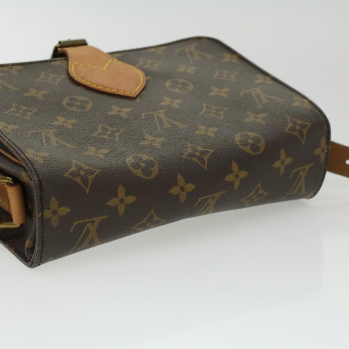 LOUIS VUITTON Monogram Cartouchiere MM Shoulder Bag M51253 LV Auth am3346