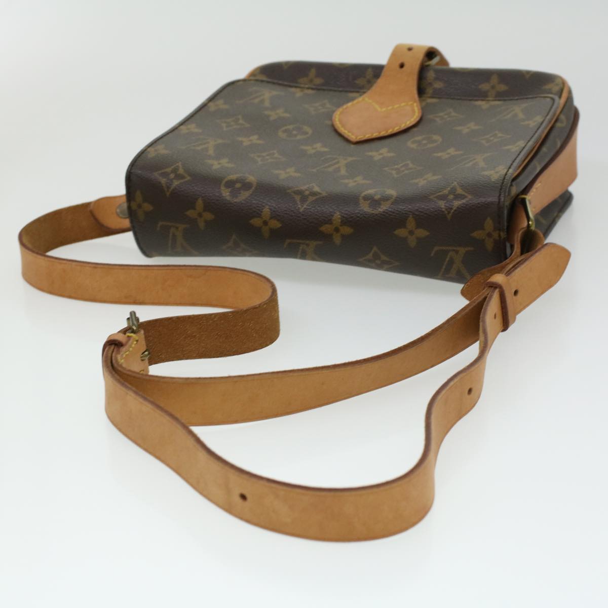 LOUIS VUITTON Monogram Cartouchiere MM Shoulder Bag M51253 LV Auth am3346