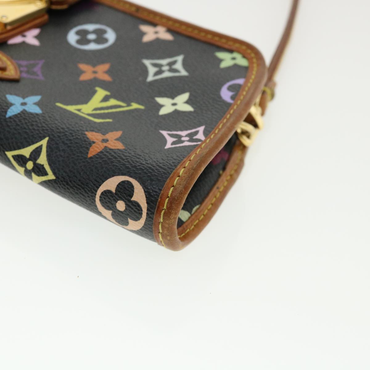 LOUIS VUITTON Monogram Multicolor Shirley Shoulder Bag Black M40050 Auth am3372