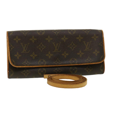 LOUIS VUITTON Monogram Pochette Twin GM Shoulder Bag M51852 LV Auth am3387