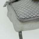 BALLY Matelasse Backpack Leather Silver Auth am3396-16