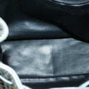 BALLY Matelasse Backpack Leather Silver Auth am3396-10