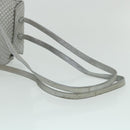 BALLY Matelasse Backpack Leather Silver Auth am3396-7